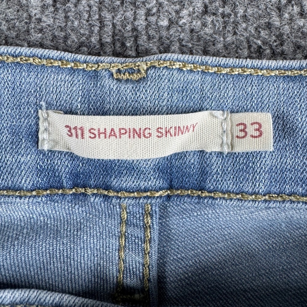 Levis 311 Shaping Skinny Jeans Light Wash Blue Denim W33 L30 19626-0205 - Picture 6 of 10